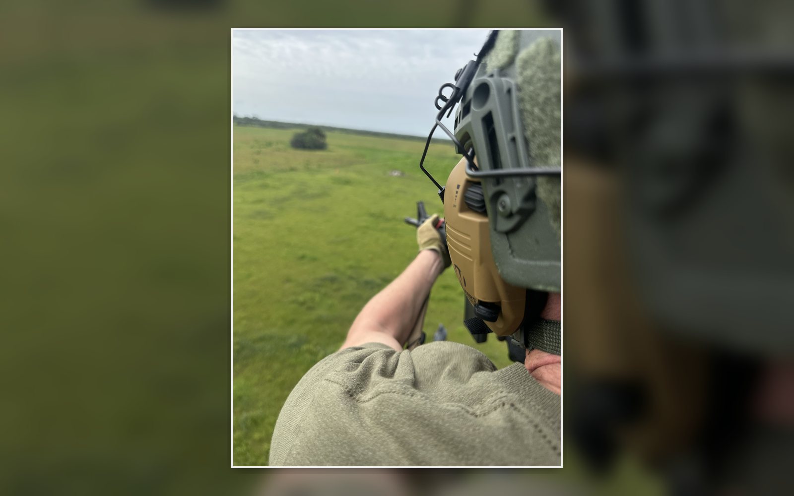 View from helicopter during executive protection training