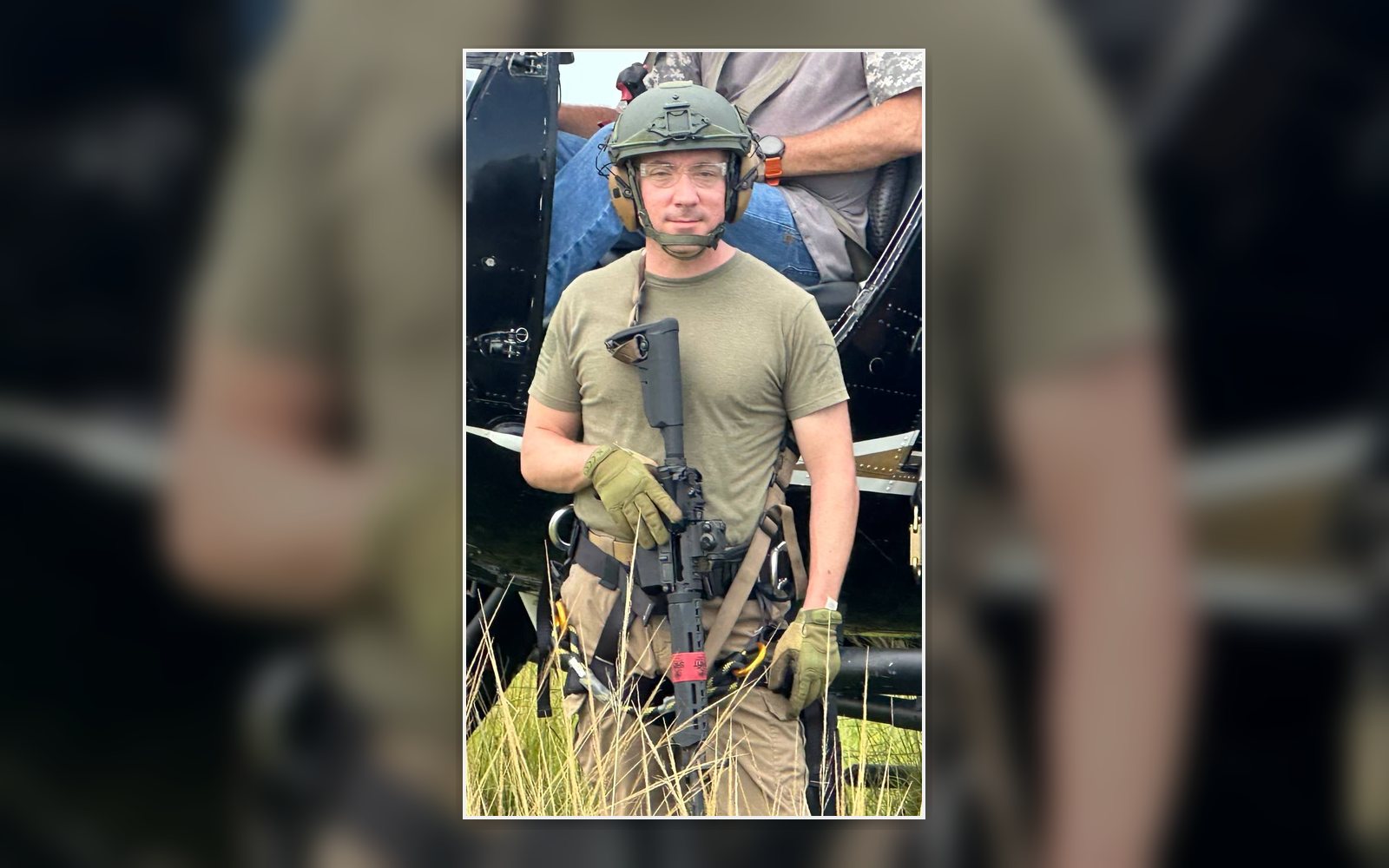 Christopher Key prepared for helicopter-based executive protection training